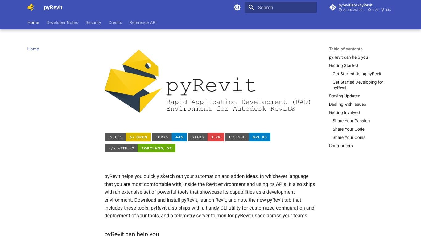 Documentation officielle pyRevit